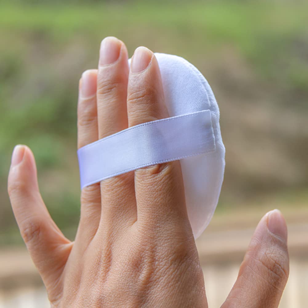 Green Plastic Empty Portable Baby Skin Care After-Bath Powder Puff Talcum Powder Case Container Dispensor Make-Up Loose Powder B