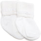 Jefferies Socks Baby Girls Boys Rock-A-Bye Bootie Socks 6 Pack, White, 0-9 Months