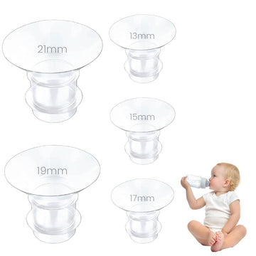 Snowie Soft 5Pcs Breast Pump Accessories For Breast Pump, Flange Inserts Suit For Medela, Spectra 24Mm Shields/Flanges, Breast S