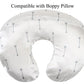 Satin Nursing Pillow Cover Set 2 Pack Ultra Soft Silk Compatible With Boppy Pillow For Breastfeeding Pillow Protect For Baby Hai