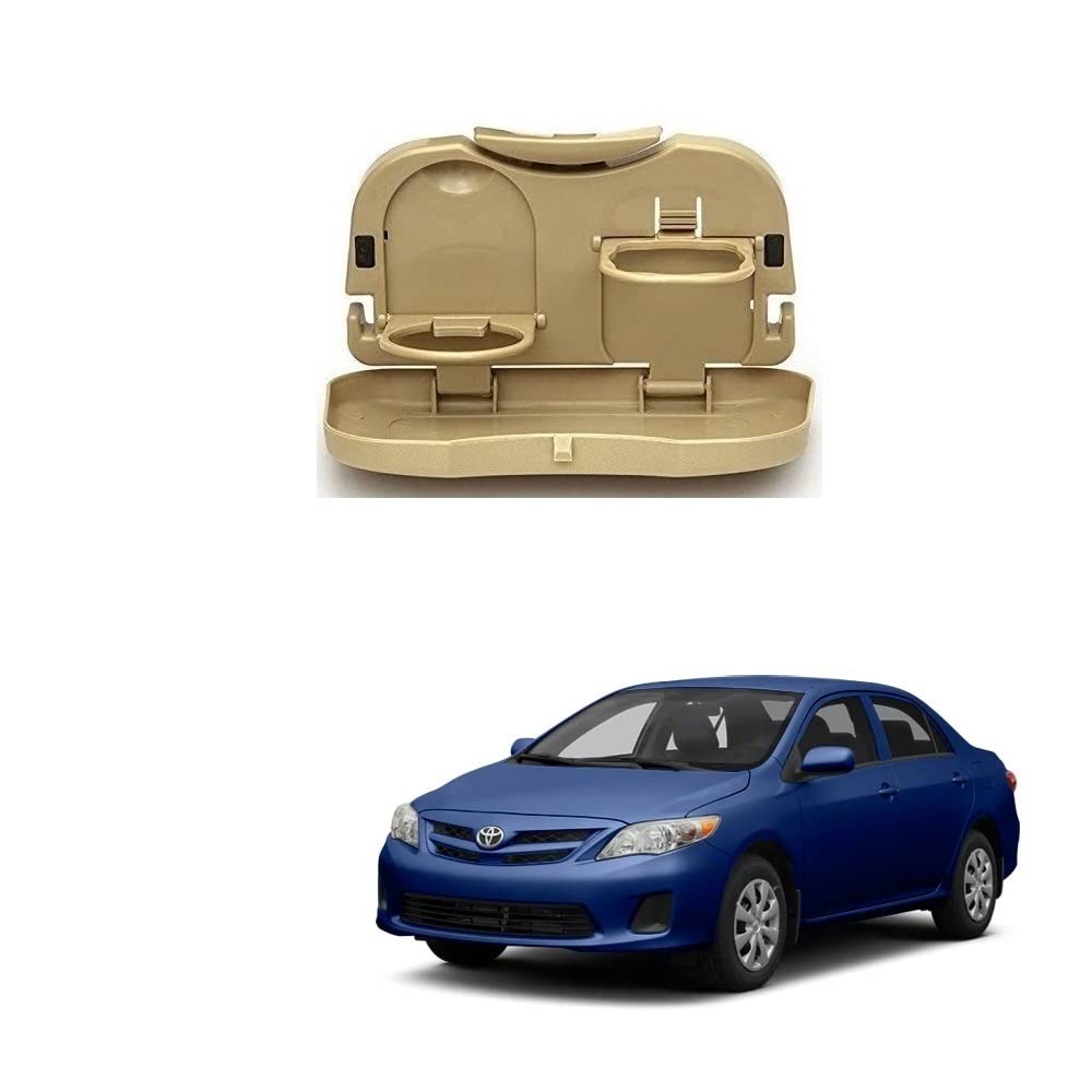 Stylish Foldable Compact Car Back Seat Tray for Food/Drinks/Cup/Bottle Holder Universal Pack of 1 Suitable for Corolla Altis