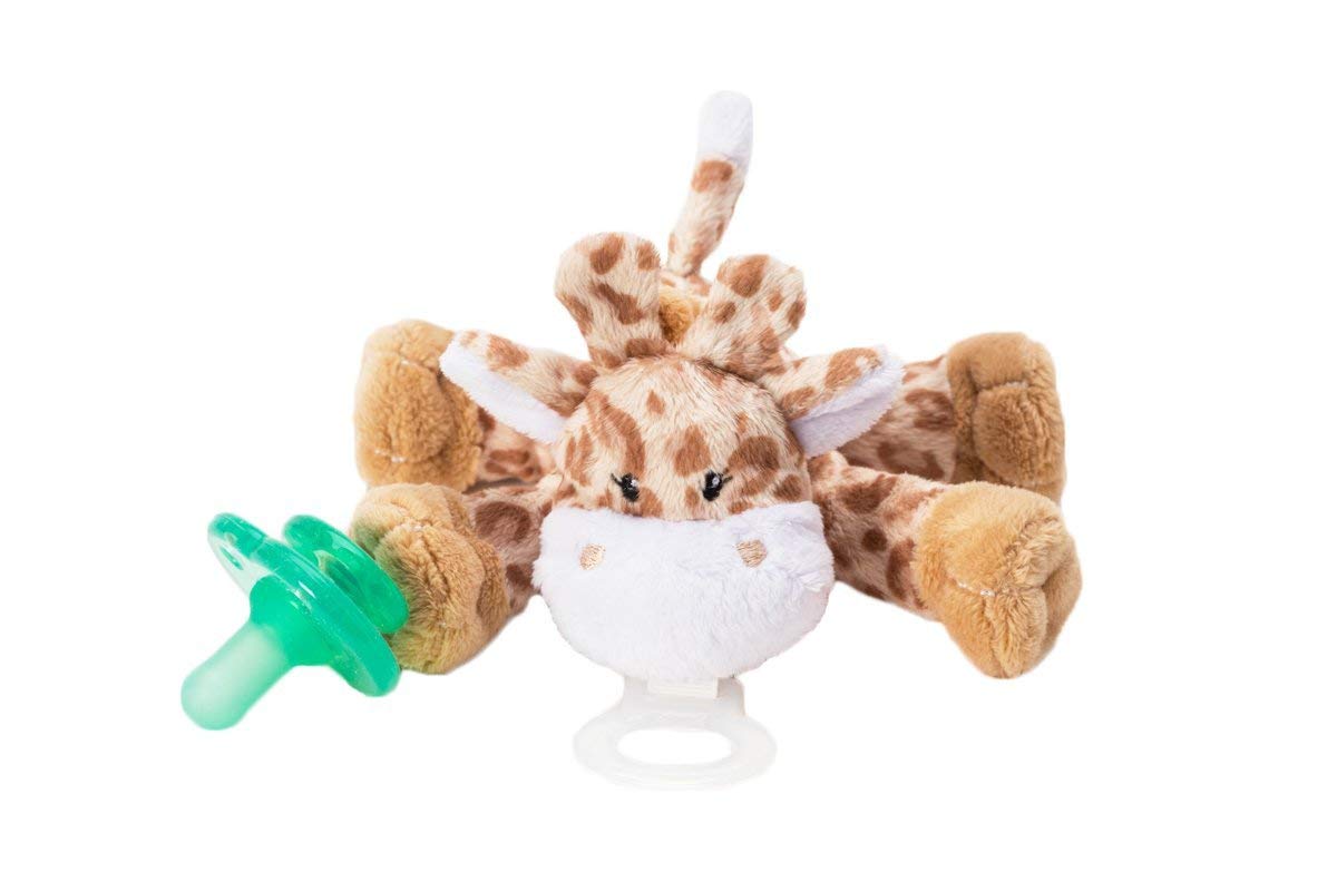 Nookums Paci-Plushies Shakies - Pacifier Holder - Adapts To Name Brand Pacifiers, Suitable For All Ages, Plush Toy Includes Deta