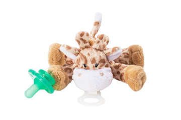 Nookums Paci-Plushies Shakies - Pacifier Holder - Adapts To Name Brand Pacifiers, Suitable For All Ages, Plush Toy Includes Deta