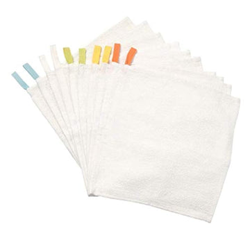 IKEA BOUTIQUE STORE KRAMA Washcloth (White, Size 30x30 cm/12x12)  Pack of 10 Piece