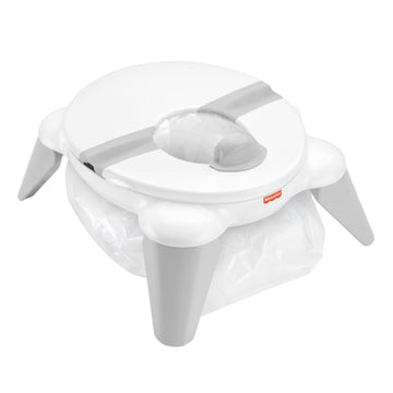 Fisher-Price Baby 2-In-1 Travel Potty - Portable Infant To Toddler Potty Training Toilet And Removable Potty Ring For Travel