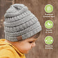 3-Pack Baby Beanies, Baby Hats - Newborn Hats, Baby Boy Hats, Baby Girl Hats For Winter (Sweet Pea)
