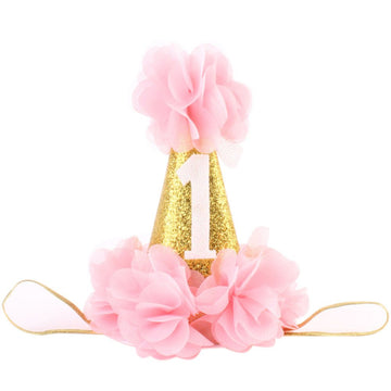 Golden Swallow 1St Birthday Headband Baby First Birthday Hat Party Wear