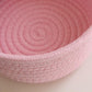 Cafshion Small Cat Ears Basket, Woven Cotton Rope Organizer with Handles - Decorative Nursery Bin & Box for Baby, Pet Toy Storag