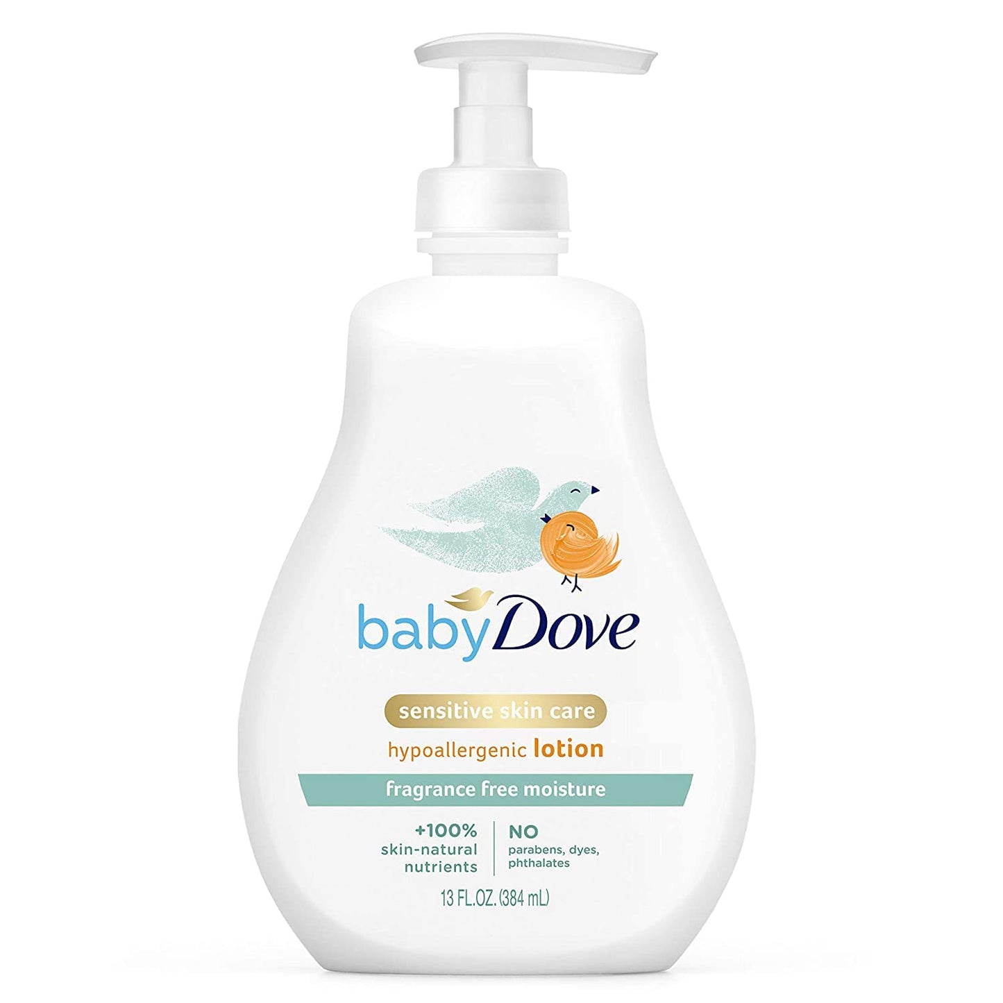 Baby Dove Lotion Sensitive Moisture Fragrance Free - 13 oz, Pack of 4