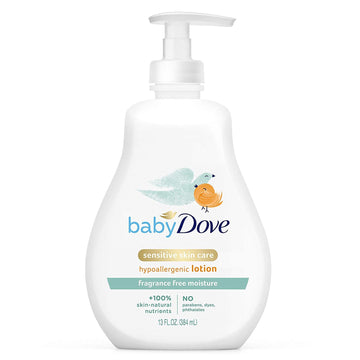 Baby Dove Lotion Sensitive Moisture Fragrance Free - 13 oz, Pack of 4