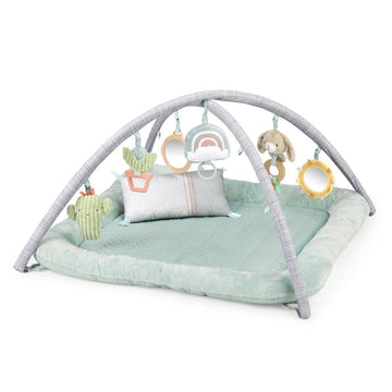 Ingenuity Calm Springs Plush Activity Gym For Baby, Ultra-Soft Premium Mat, Toys