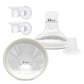 Mompmuir 17Mm 19Mm 21Mm Flange Insert (6 Piece) Compatible With Lansinoh/Medela Breast Pump, Replace 24Mm Medela Flange Shields,