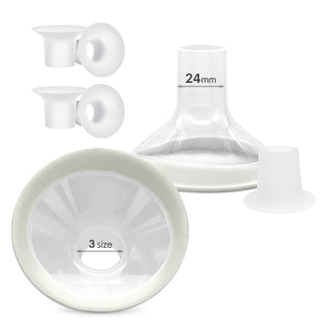 Mompmuir 17Mm 19Mm 21Mm Flange Insert (6 Piece) Compatible With Lansinoh/Medela Breast Pump, Replace 24Mm Medela Flange Shields,