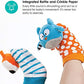 bblv - Do - Foot Finders - Fun and colorful baby developmental socks with rattle (Fox and Owl)