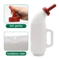 Moduoduo Calves Nursing Bottle With A Replacement Nipple 2.11 Quart Horizontal Calf Milk Feeding Bottle (Horizontal)