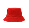 Adorazone KidS Cotton Bucket Hat For Travel, Beach And Sun Protection (Age: 510 Years) (Red)
