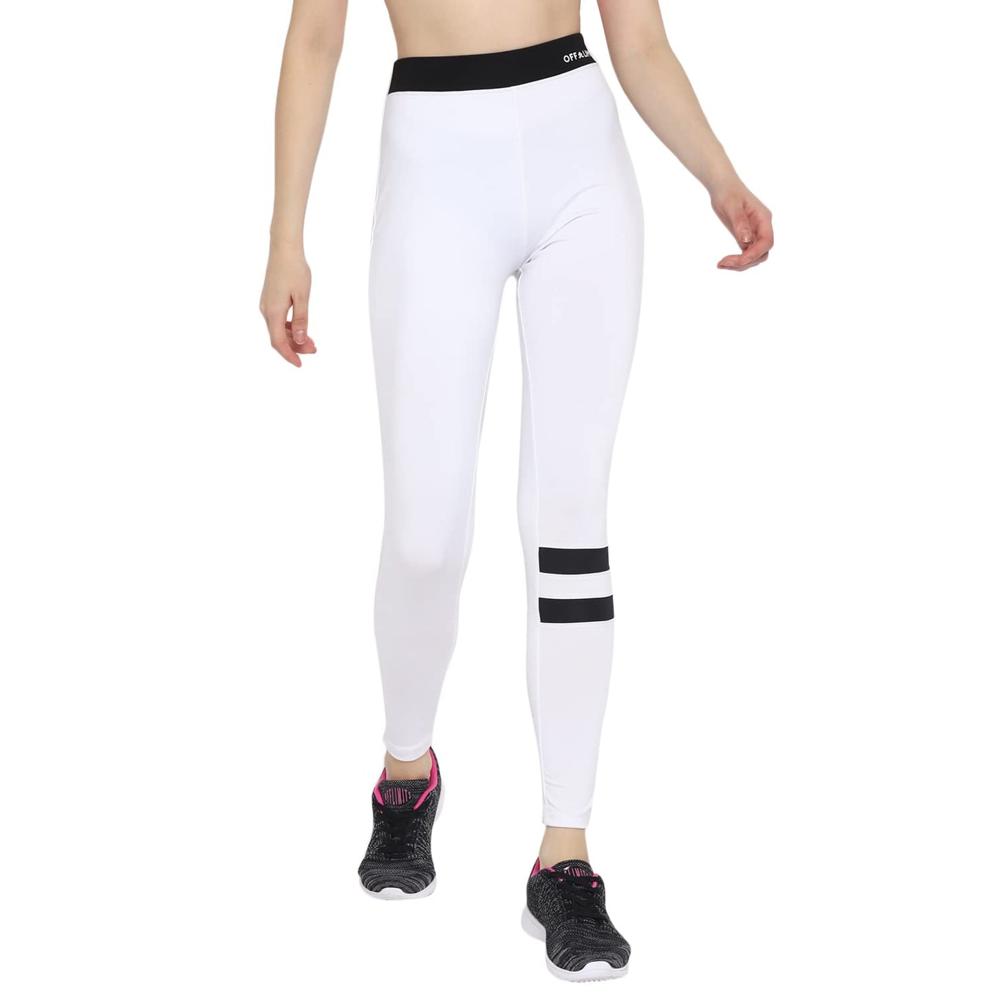 OFF LIMITS Women WMN CNS Tape Tights,White,S