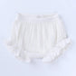 Zfttzymx 3-Pack Baby Girls Ruffle Bloomer Shorts Toddler Cute Cotton Linen Panty Diaper Covers 12-18 Months