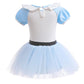 Hihcbf Baby Girls Christmas Halloween Costume Alice In Wonderland Princess Birthday Bodysuit Romper Tutu Dress W/Headband