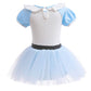 Fmyfwy Baby Girls Alice In Wonderland Princess Costume Halloween Christmas Birthday Party Romper Tutu Dress W/Headband 80