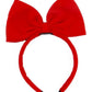 Oysrong Girls Cute Red Color Bow Headbands Party Modelling Headdress