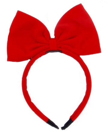 Oysrong Girls Cute Red Color Bow Headbands Party Modelling Headdress