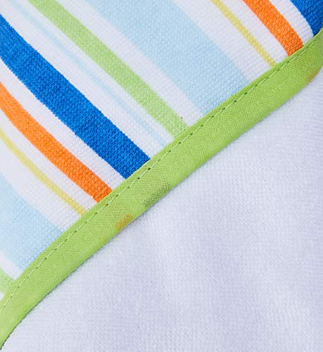 Luvable Friends Unisex Baby Cotton Terry Hooded Towels, Blue, One Size
