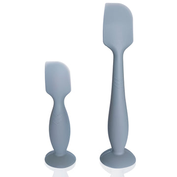 Lotbill Baby Diaper Cream Spatula, 2 Pack Butt Spatula Baby, Silicone Diaper Cream Applicator, Full-Size + Mini Butt Paste Spatu
