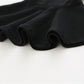 Csbks Toddler Baby Girls Long Sleeve Cotton Dress Solid Ruffle Tops 3T Black