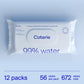 Coterie Baby Wipes, 12 Pack, 672 Count, Unscented Wipes, 99% Purified Water, Plastic-Free & Plant Derived Fibers, Fragrance Free