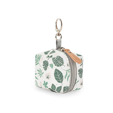 Momigo Pacifier Case Bag - Pacifier Holder With Clip For Diaper Bag Stroller Purse Charm, Holds 2 Pacifiers Outdoor Travel (Gree