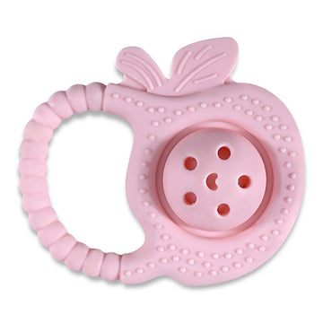 Infantso Soft Rattle Silicone Teether For Baby Teething, Rattle Toy For 012 Months, Bpa Free Silicone Soothing Baby Teether | B
