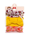 Baby Station Baby Girl Headbands Set Of 3 | Soft & Stretchable Floral Hairbands | Cute & Comfortable Head Wraps For Newborns & I