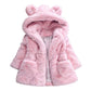 Rjxdlt Baby Girl'S Toddler Kids Fall Winter Coat Jacket Outwear Ear Hoodie Sweatshirt 90 (12-18M) Pink 232