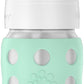 Lifefactory 8-Ounce Stainless-Steel Vacuum-Insulated Wide-Neck Baby Bottle With Hard Sippy, Mint (Ls2221Wmi4)