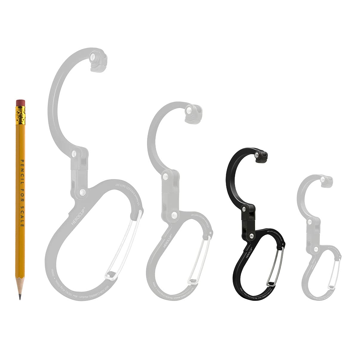 Gear Aid Heroclip Carabiner Clip And Hook (Small) For Purse, Stroller, And Backpack, Forest Green