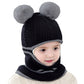 Toddler Winter Hat, Baby Winter Hat, Fleece Lined Girls Boys Winter Hat, Kids Winter Hat Scarf Earflap Hood Skull Caps, 1-4T (Be