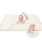 Baby Play Mat for Floor,1.3 Thick Elasti-Foam 50x50 Playpen Mat for Toddlers Infant Kids,Water-Repellent Soft Coral Velvet for T