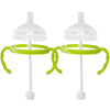 Botabee Straw Transition Cup Kit For Comotomo Baby Bottles | Conversion Kit Fits 5 & 8 Ounce Bottles | Soft, Silicone Straw Top