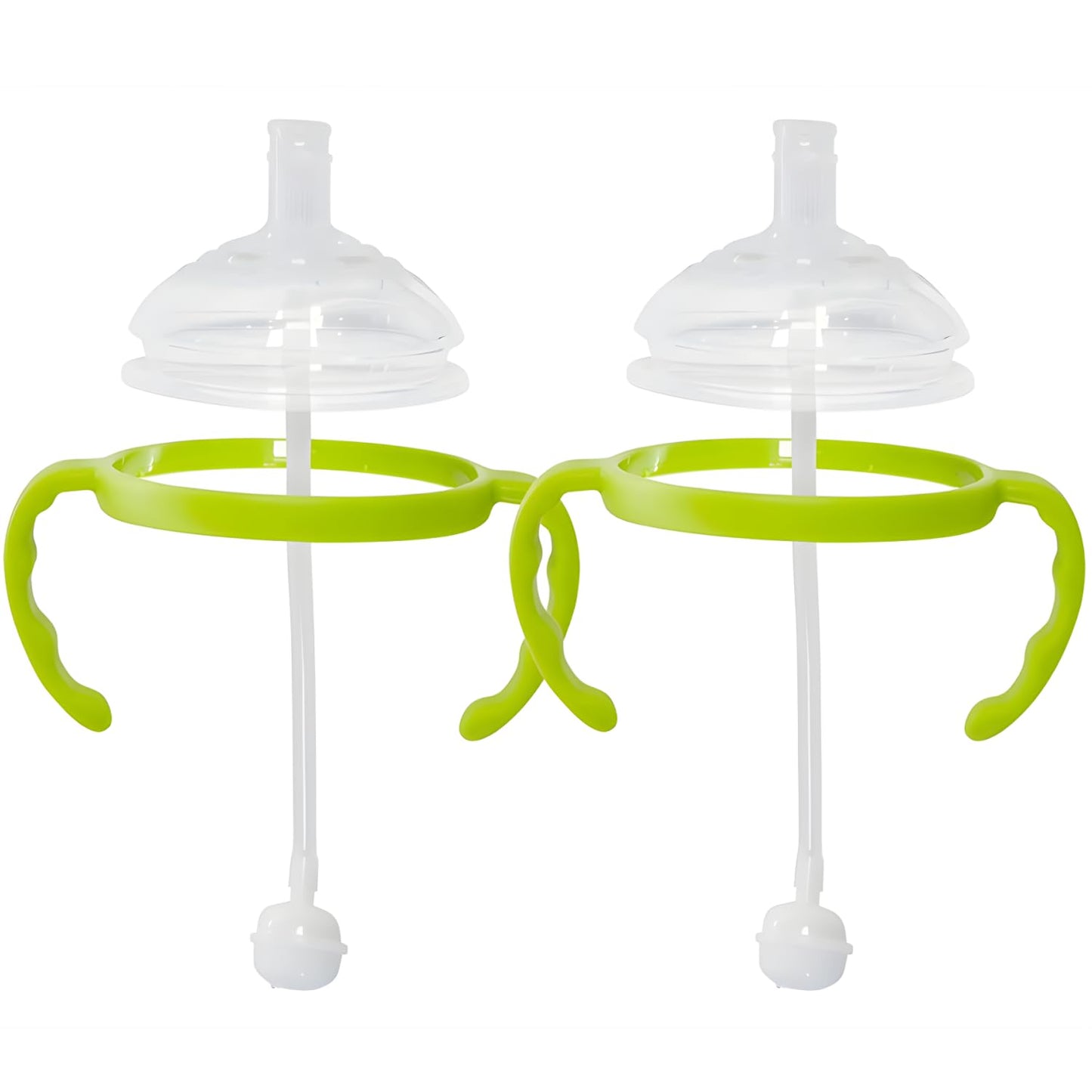 Botabee Straw Transition Cup Kit For Comotomo Baby Bottles | Conversion Kit Fits 5 & 8 Ounce Bottles | Soft, Silicone Straw Top