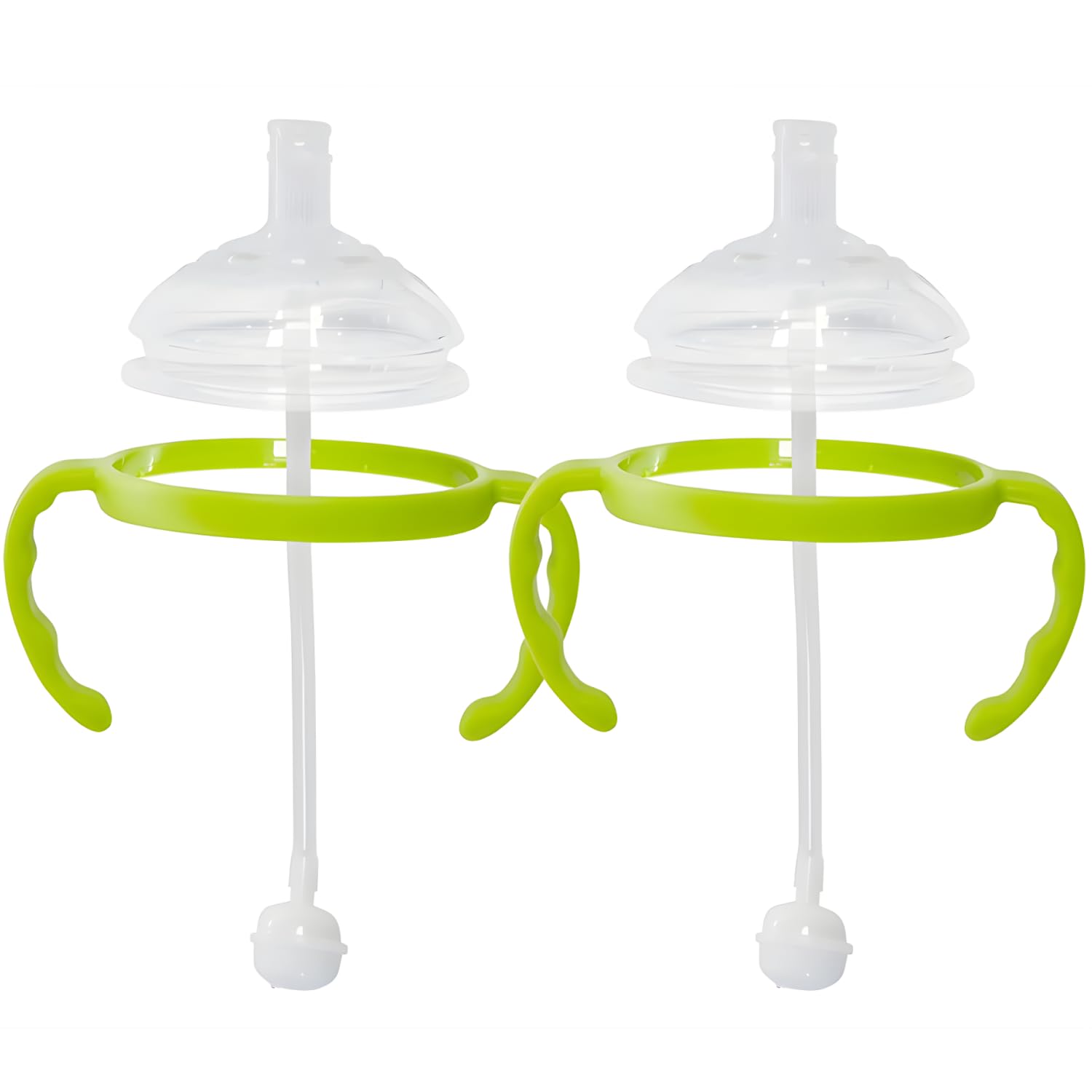 Botabee Straw Transition Cup Kit For Comotomo Baby Bottles | Conversion Kit Fits 5 & 8 Ounce Bottles | Soft, Silicone Straw Top