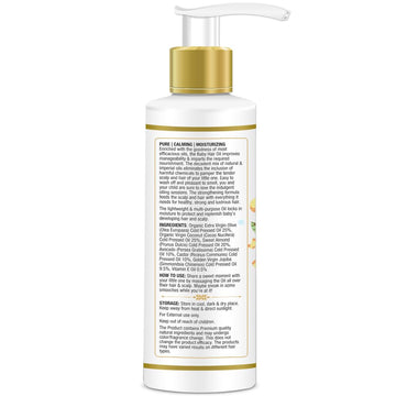 Mom & World Baby Hair Oil With Organic And Coldpressed Natural Oil For Kids, 200Ml