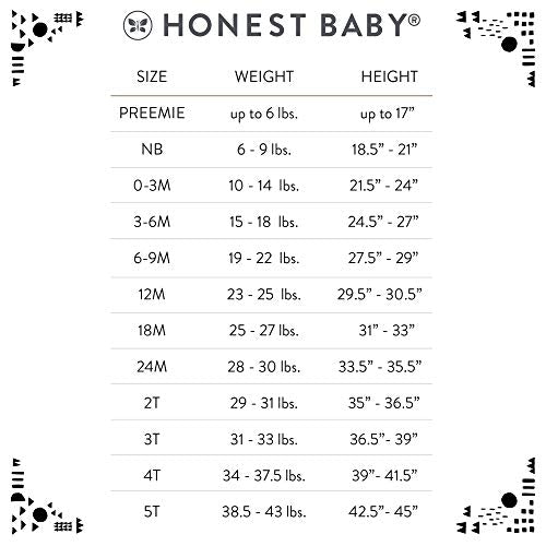Honestbaby Multipack Long Sleeve T-Shirts Tee 100% Organic Cotton Infant Baby, Toddler, Little Kids Boys, Girls, Unisex, Ombre B