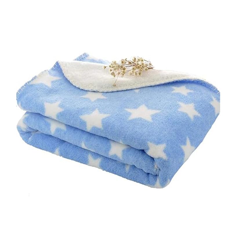 Bumtum Super Soft New Born Baby Blanket | Wrapper Sheet For Baby Boys & Baby Girls | Star Pattern, Lightweight | Super Comfortab