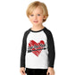 Baby Boys Valentines T-Shirt Love You More Shirt Long Sleeves Love Heart Top Clothes 2T