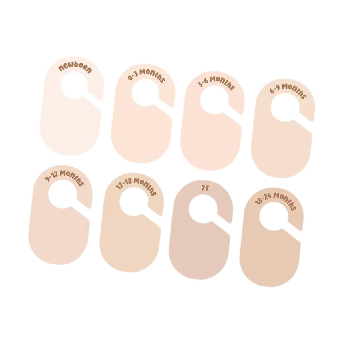 MERISHOPP8Pcs Blank Clothing Rack Divider Baby Hanger for Wardrobe Newborn Bedroom|Baby | Nursery Dcor| Other Nursery Dcor