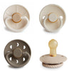 FRIGG Natural Rubber Baby Pacifier 4-Pack Crystal Sparkle | Made in Denmark | BPA-Free (0-6 Months)