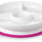 Oxo Tot Stick & Stay Suction Divided Plate - Pink