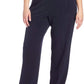 Briggs New York Plus Size Pull On Dress Pant Average  Short Length, Navy, 18W