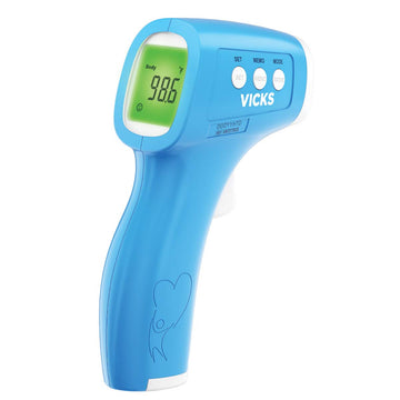 Vicks Non-Contact Infrared Thermometer For Forehead, Food And Bath - Fast, Reliable, And Clinically Proven Accuracy For Adults,